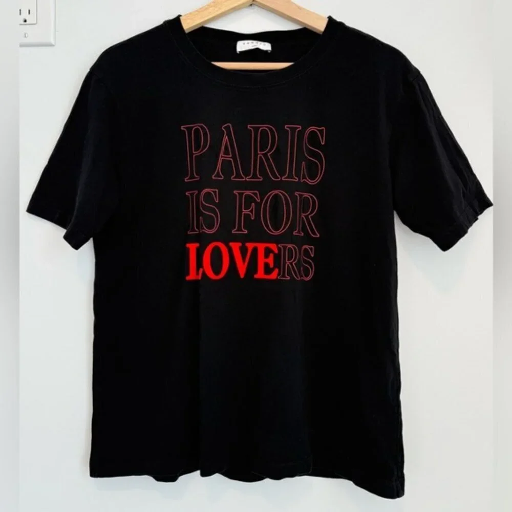 Sandro Paris Is For Lovers Graphic Tee size 1 - Picture 2 of 9